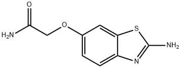 Acetamide, 2-[(2-amino-6-benzothiazolyl)oxy]- (9CI) Struktur