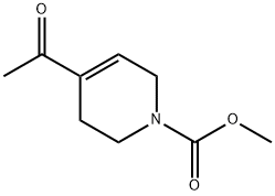 1(2H)-Pyridinecarboxylic  acid,  4-acetyl-3,6-dihydro-,  methyl  ester 结构式