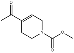 1(2H)-Pyridinecarboxylic  acid,  4-acetyl-3,6-dihydro-,  methyl  ester 化学構造式