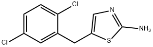 5-(2,5-dichlorobenzyl)-1,3-thiazol-2-amine Structure