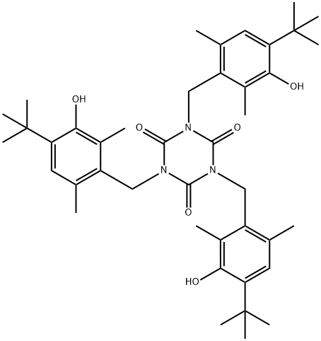 Tris(4-tert-butyl-3-hydroxy-2,6-dimethylbenzyl) isocyanurate Structure