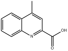 4-メチルキノリン-2-カルボン酸 化学構造式