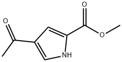 4-乙酰基-2-吡咯甲酸甲酯,40611-82-3,结构式