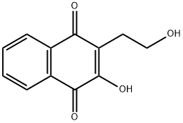 1,4-Naphthalenedione, 2-hydroxy-3-(2-hydroxyethyl)- (9CI) Structure