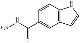 1H-Indole-5-carboxylicacid,hydrazide(9CI) Structure