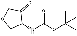 Carbamic acid, [(3R)-tetrahydro-4-oxo-3-furanyl]-, 1,1-dimethylethyl ester (9CI) Struktur