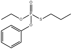 チオりん酸O-エチルO-フェニルS-プロピル 化学構造式