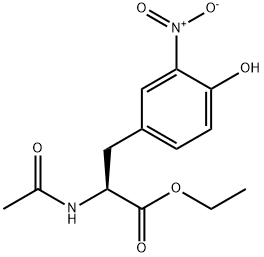 N-ACETYL-L-3-NITROTYROSINE ETHYL ESTER Struktur