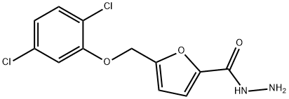 5-[(2,5-DICHLOROPHENOXY)METHYL]-2-FUROHYDRAZIDE Structure
