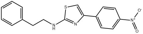 N-[4-(4-nitrophenyl)-1,3-thiazol-2-yl]-N-phenethylamine Struktur