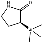 (S)-3-(三甲基硅烷基)吡咯烷-2-酮 结构式