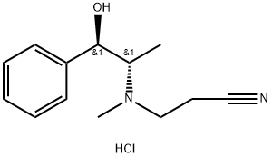 [R(R*,S*)]-3-[(2-히드록시-1-메틸-2-페닐에틸)메틸아미노]프로피오노니트릴모노염산염