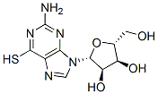 (-)-2-AMINO-6-MERCAPTOPURINE RIBOSIDE Structure