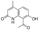 2(1H)-Quinolinone, 8-acetyl-7-hydroxy-4-methyl- (9CI) 结构式