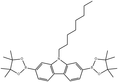 9-Octyl-2,7-bis(4,4,5,5-tetramethyl-1,3,2-dioxaborolan-2-yl)-9H-carbazole|9-辛基咔唑-2,7-二硼酸二频哪醇酯