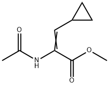 2-Propenoic  acid,  2-(acetylamino)-3-cyclopropyl-,  methyl  ester 结构式