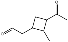 Cyclobutaneacetaldehyde, 3-acetyl-2-methyl- (9CI) Struktur