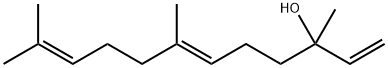[R,Z,(-)]-3,7,11-トリメチル-1,6,10-ドデカトリエン-3-オール 化学構造式