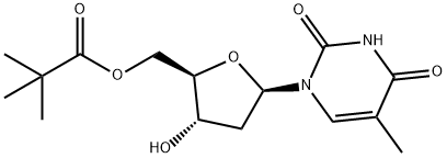 thymidine 5'-O-pivaloate Structure