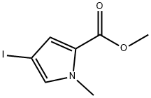 4-碘-1-甲基-1H-吡咯-2-羧酸甲酯, 40740-42-9, 结构式