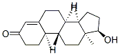 (8R,9S,10R,13S,14R,17R)-17-hydroxy-10,13-dimethyl-1,2,6,7,8,9,11,12,14,15,16,17-dodecahydrocyclopenta[a]phenanthren-3-one 结构式