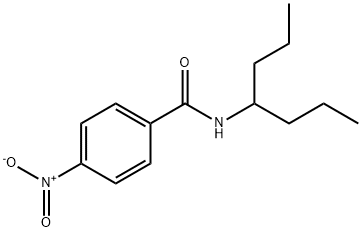 4-Nitro-N-(1-propylbutyl)benzamide,40755-00-8,结构式