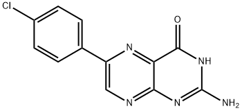 2-Amino-6-(4-chlorophenyl)-4(1H)-pteridinone Structure