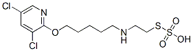 Thiosulfuric acid hydrogen S-[2-[[5-[(3,5-dichloro-2-pyridinyl)oxy]pentyl]amino]ethyl] ester,40771-32-2,结构式