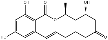 (3S,5S,11E)-3,4,5,6,9,10-Hexahydro-5,14,16-trihydroxy-3-methyl-1H-2-benzoxacyclotetradecin-1,7(8H)-dione|