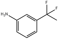 3-(1,1-二氟乙基)苯胺 结构式