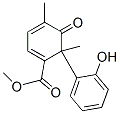 6-(2-Hydroxyphenyl)-4,6-dimethyl-5-oxo-1,3-cyclohexadiene-1-carboxylic acid methyl ester 结构式