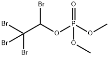 Phosphoric acid dimethyl 1,2,2,2-tetrabromoethyl ester Struktur