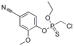 (Chloromethyl)phosphonothioic acid O-(4-cyano-2-methoxyphenyl)O-ethyl ester Structure