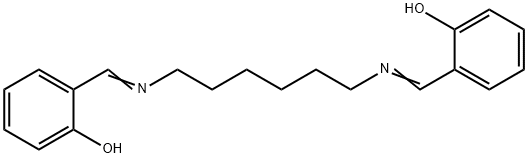 N,N'-ビス(サリチリデン)-1,6-ヘキサンジアミン 化学構造式