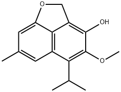 4-Methoxy-5-isopropyl-7-methyl-2H-naphtho[1,8-bc]furan-3-ol,40817-06-9,结构式