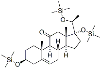 Pregn-5-en-11-one, 3,17,20-tris[(trimethylsilyl)oxy]-, (3beta,20S)-|