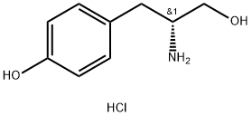 D-チロシノール塩酸塩 化学構造式