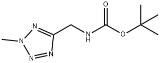 Carbamic acid, [(2-methyl-2H-tetrazol-5-yl)methyl]-, 1,1-dimethylethyl ester 化学構造式