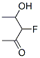 2-Pentanone, 3-fluoro-4-hydroxy- (9CI) Structure