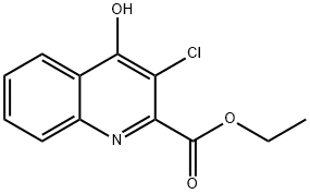 2-Quinolinecarboxylic  acid,  3-chloro-4-hydroxy-,  ethyl  ester,408327-43-5,结构式