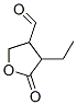 3-Furancarboxaldehyde, 4-ethyltetrahydro-5-oxo- (9CI) 化学構造式
