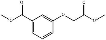 Benzoic acid, 3-(2-Methoxy-2-oxoethoxy)-, Methyl ester 化学構造式