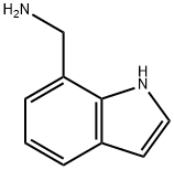 1H-吲哚-7-甲胺, 408356-52-5, 结构式