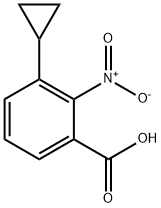Benzoic acid, 3-cyclopropyl-2-nitro- (9CI) 结构式