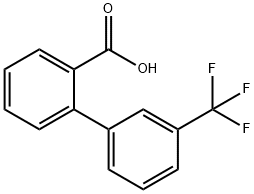 3'-(トリフルオロメチル)-[1,1'-ビフェニル]-2-カルボン酸 化学構造式