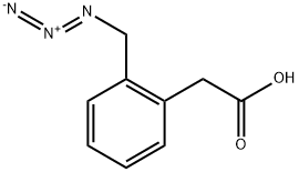 [2-(azidomethyl)phenyl]acetic acid Struktur