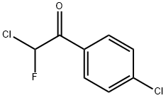 Ethanone, 2-chloro-1-(4-chlorophenyl)-2-fluoro- (9CI) Struktur