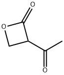 2-Oxetanone, 3-acetyl- (9CI) Structure