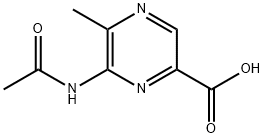 Pyrazinecarboxylic acid, 6-(acetylamino)-5-methyl- (9CI),408533-72-2,结构式