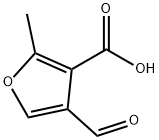 3-Furancarboxylic acid, 4-formyl-2-methyl- (9CI) Struktur